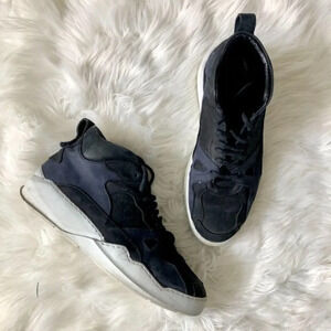 Barney's Filling Pieces Navy Suede Shoes Sneakers